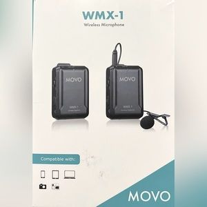 New in box, never been used. complete wireless lavalier microphone system.